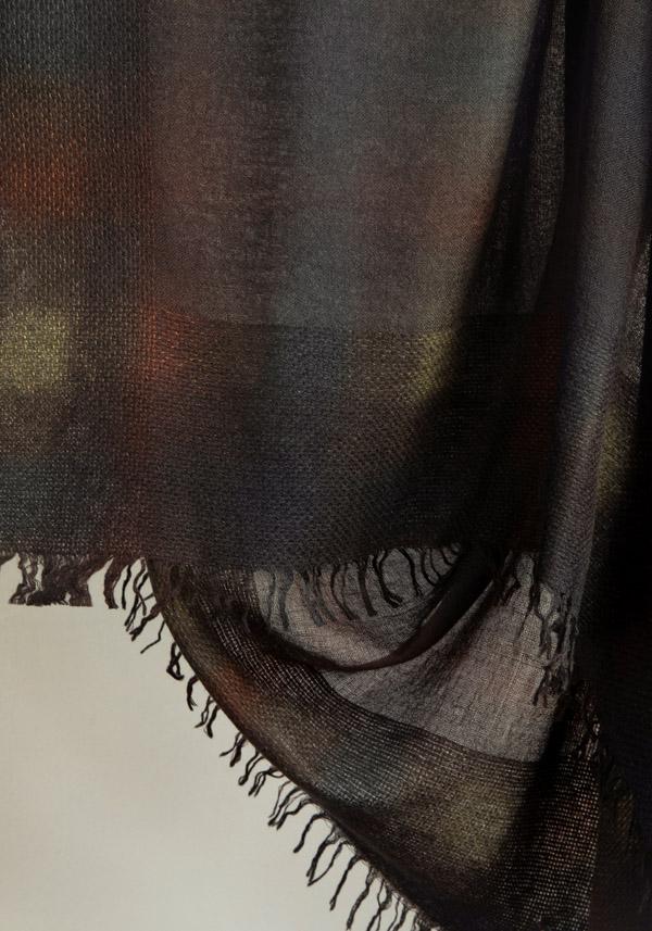 Rose & Lini FALIERO SARTI CASHMERE & SILK “TEDORA” ESPRESSO STOLE Affare Del Giorno