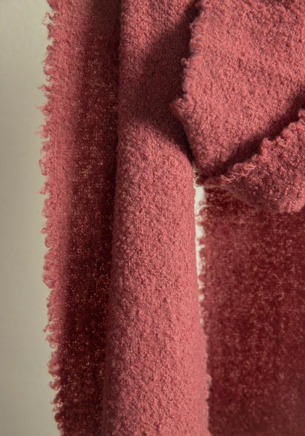 Rose & Lini FALIERO SARTI WOOL & CASHMERE “ALEXINA” HOT PINK SCARF Prezzo Ridotto