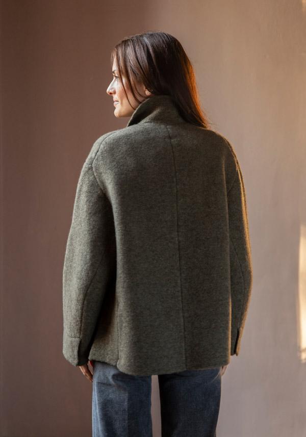 Rose & Lini BOBOUTIC WOOL JACKET “4765” FOREST Saldi
