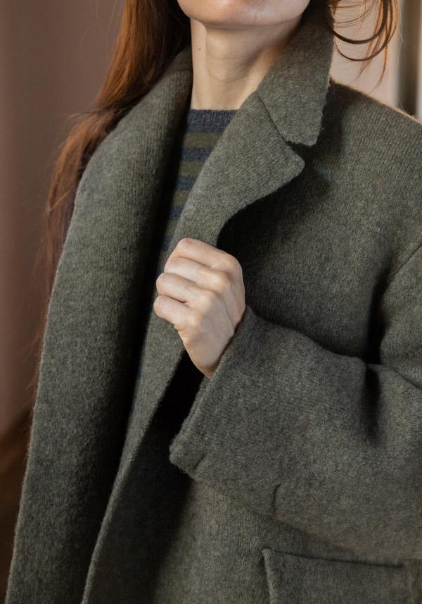 Rose & Lini BOBOUTIC WOOL JACKET “4765” FOREST Saldi