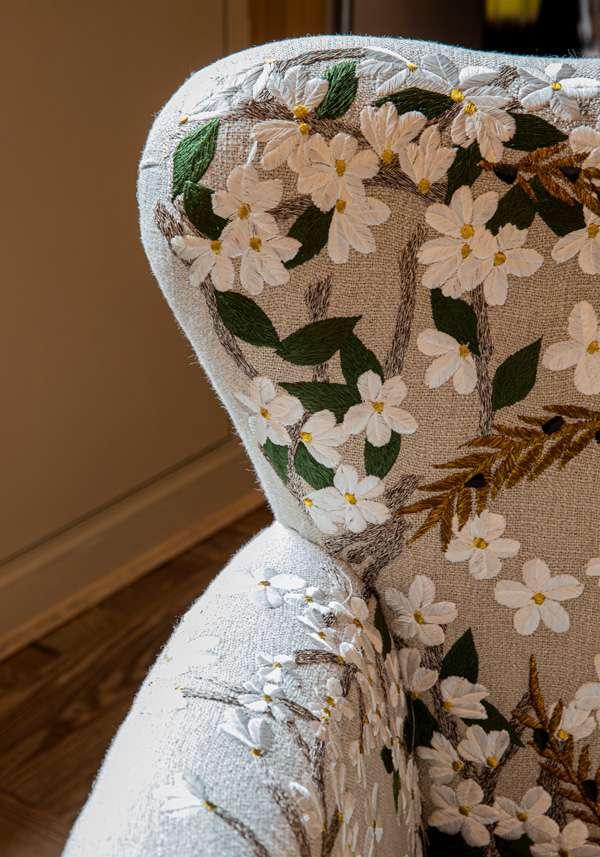 Rose & Lini BOKJA “MICKEY PRIMAVERA” FLORAL ARMCHAIR Hotsell