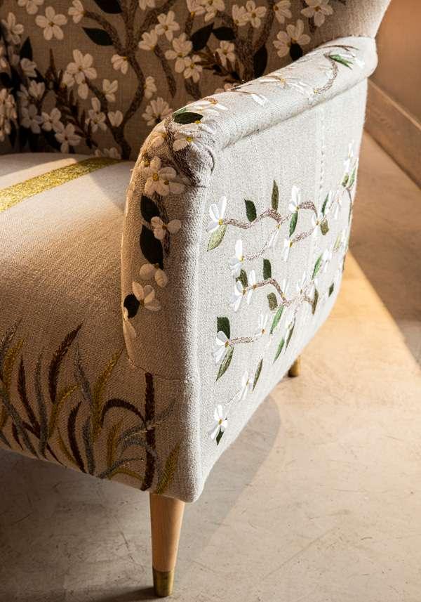 Rose & Lini BOKJA “MICKEY PRIMAVERA” FLORAL ARMCHAIR Hotsell