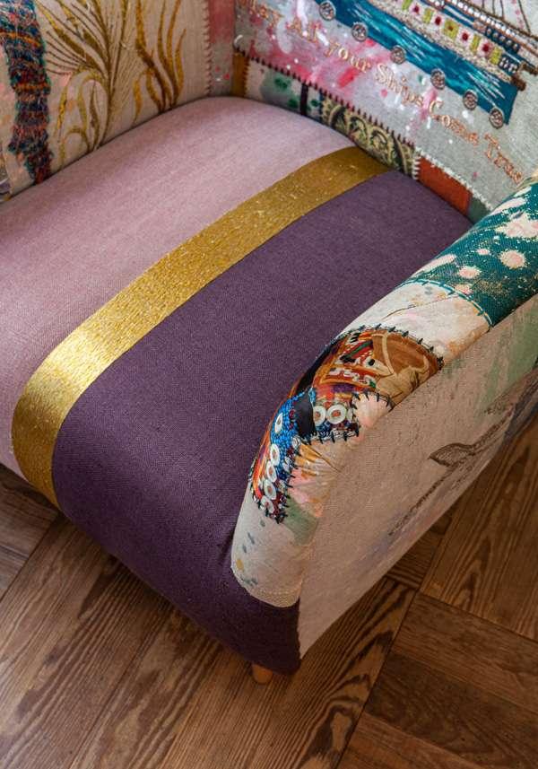 Rose & Lini BOKJA “MICKEY FANTASY” MULTICOLOR ARMCHAIR Vendita Economica