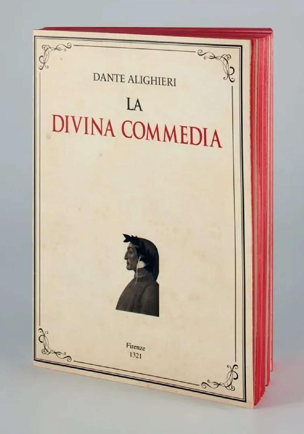 Rose & Lini SLOW DESIGN “LIBRI MUTI” LA DIVINA COMMEDIA Trasporto libero internazionale