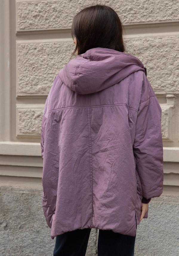 Rose & Lini KIMONORAIN REVERSIBLE “BASIC” JACKET POWDER & BLACK Presa