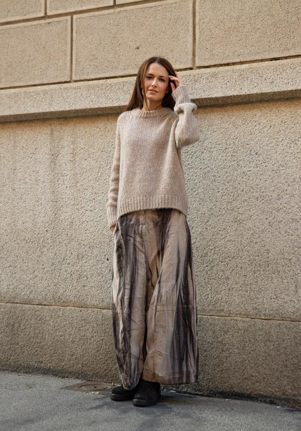 Rose & Lini GILDA MIDANI COTTON “EGG PANTS” TAUPE Hotsell