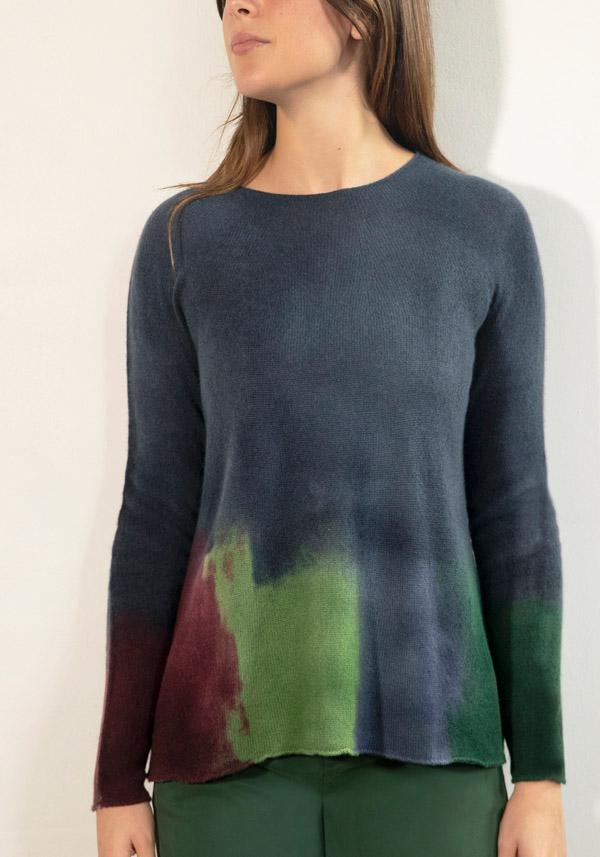 Rose & Lini FISSORE CASHMERE “BRUCO 71” KNIT DENIM Saldi Di Fabbrica