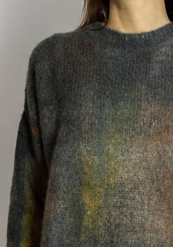 Rose & Lini FISSORE CASHMERE “MARIANNE 17” CHARCOAL PULLOVER Hotsell