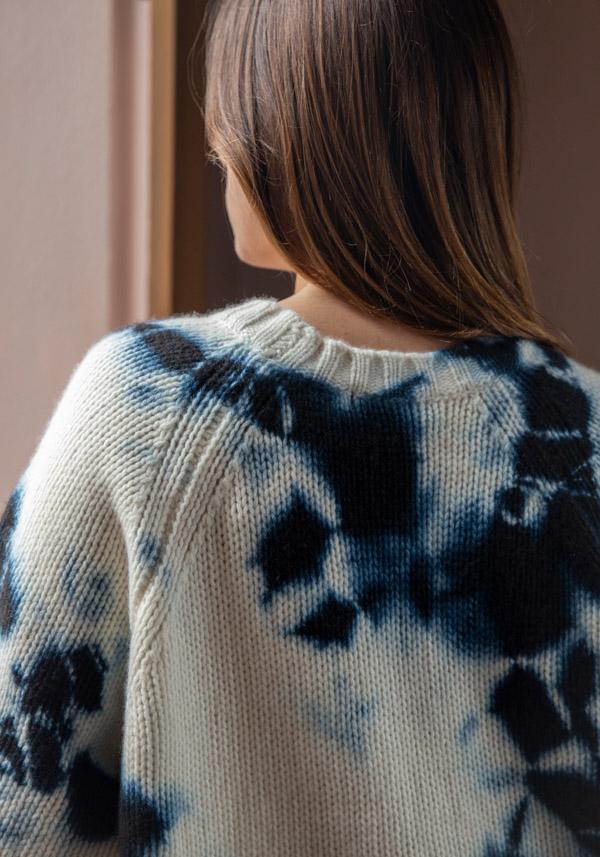 Rose & Lini SUZUSAN CASHMERE “PULL 3083” BLACK & NATURAL Moda