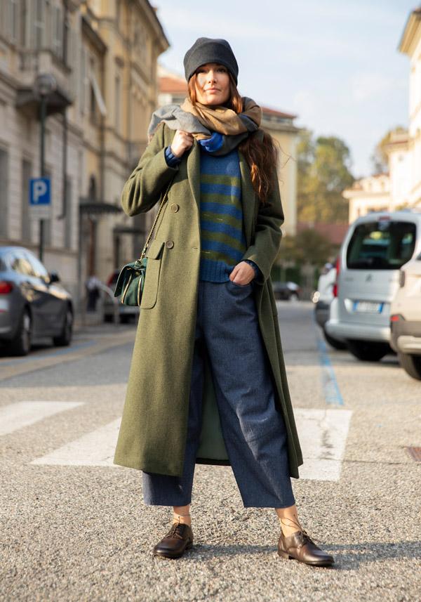 Rose & Lini MARCHÉ DES PALMIERS WOOL “GINEVRINA” STRIPED PULL BAKIR & VILS Vendita