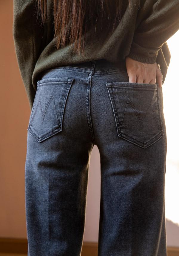 Rose & Lini MOTHER DENIM “THE TWISTER HEEL” STONE JEANS Soddisfazione Garantita