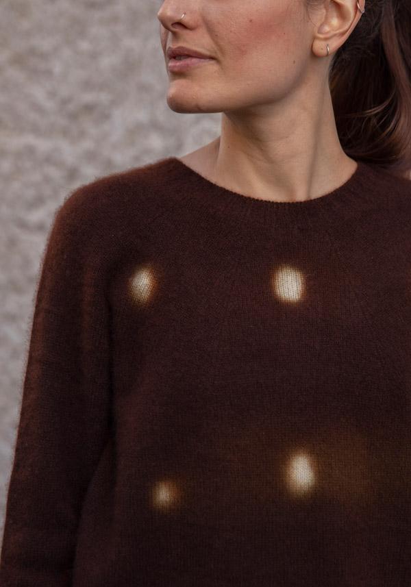 Rose & Lini SUZUSAN CASHMERE “PULL 3027” DOTS Consegna Veloce