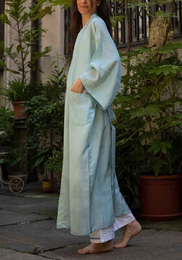 Rose & Lini THE ROSE IBIZA SILK “GOWN KIMONO” SKY Convenienza