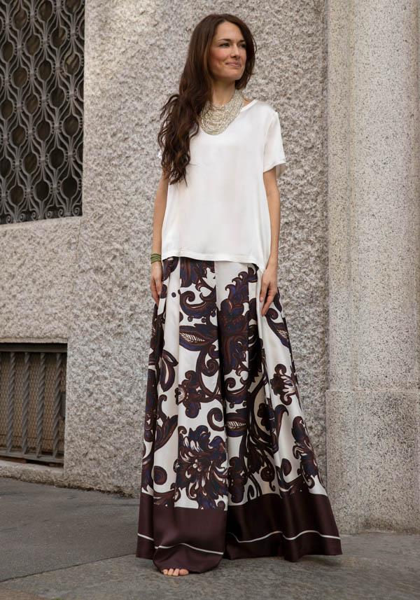 Rose & Lini INBACX SILK “MALI” WHITE SHIRT Presa