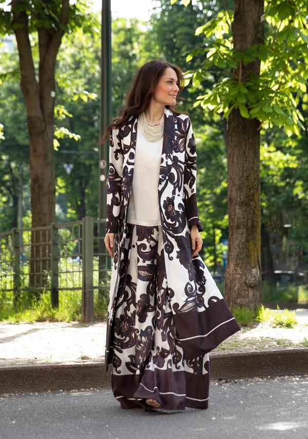 Rose & Lini INBACX SILK “MALI” WHITE SHIRT Presa
