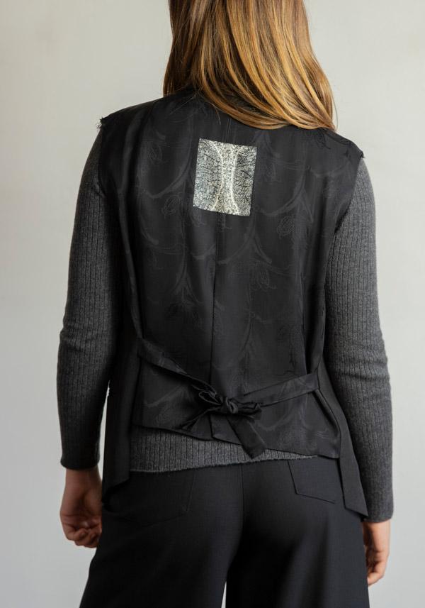 Rose & Lini IBRIGU SILK “GILET 53K” BLACK Offerte