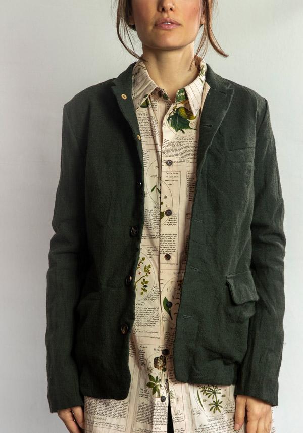 Rose & Lini ALEKSANDR MANAMIS WOOL “JACKET 1151” GREEN Negozio