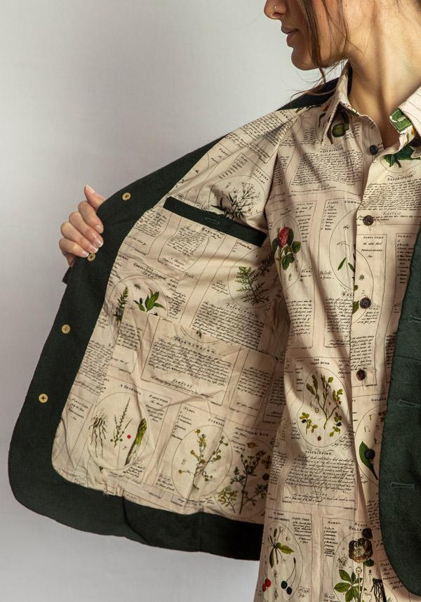 Rose & Lini ALEKSANDR MANAMIS WOOL “JACKET 1151” GREEN Negozio