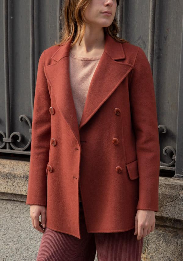 Rose & Lini ALMAROSA WOOL “JACKET 545” TERRACOTTA 2025
