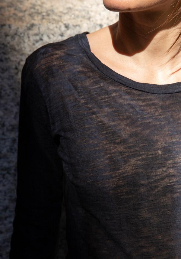 Rose & Lini GILDA MIDANI “NEW ROUND TOP” BLACK Pezzi Unici