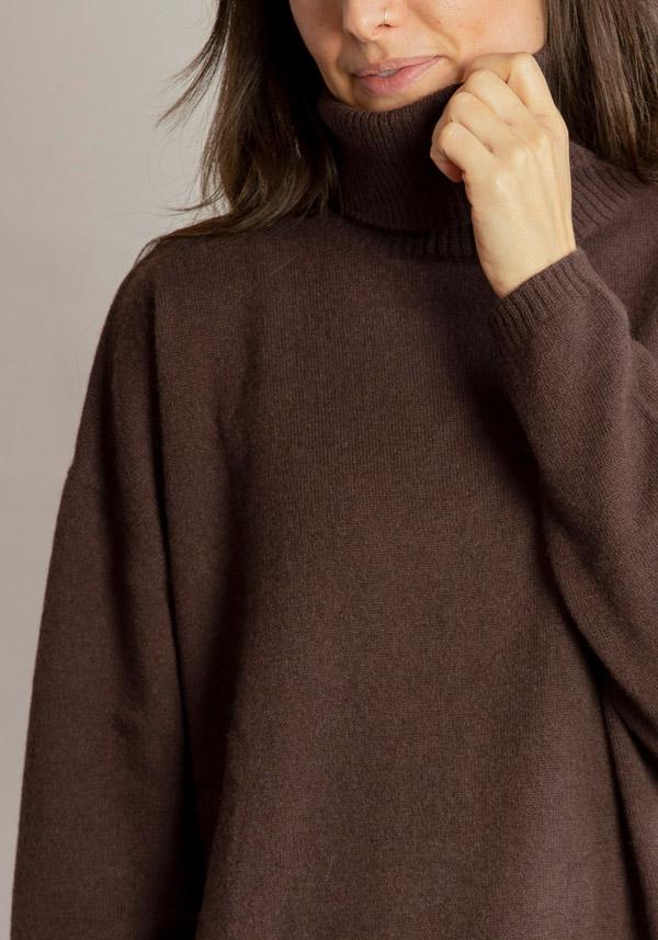 Rose & Lini STEFANO MORTARI CASHMERE “DOLCEVITA 5143” BROWN PULL Affare Del Giorno