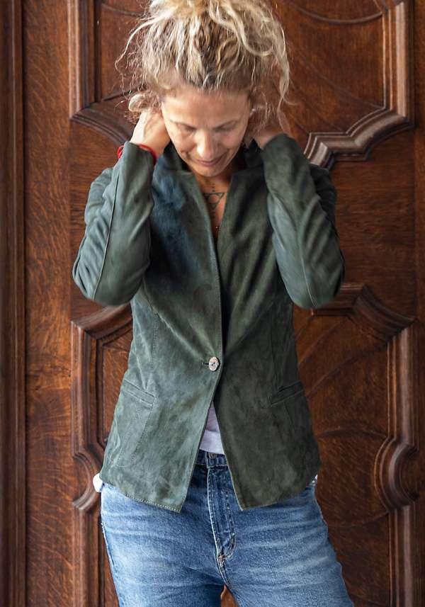 Rose & Lini GIORGIO BRATO NAFTA SUEDE JACKET 9593 Offerta