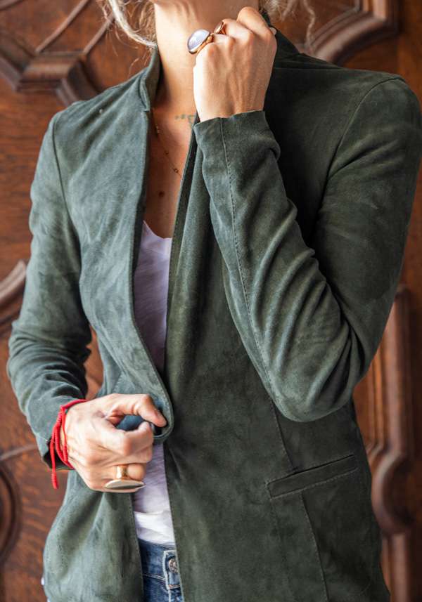 Rose & Lini GIORGIO BRATO NAFTA SUEDE JACKET 9593 Offerta