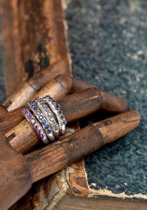 Rose & Lini ROSAMARIA SAPPHIRE AND COGNAC DIAMOND “POPPY” RING Outlet