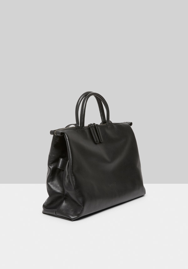 Rose & Lini MARSÈLL “4 DRITTA” BLACK LEATHER BAG Enormi sconti