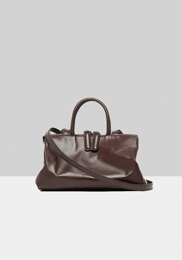 Rose & Lini MARSÈLL “MINI ORIZZONTE” MORO BROWN LEATHER BAG 50% di sconto con spedizione gratuita