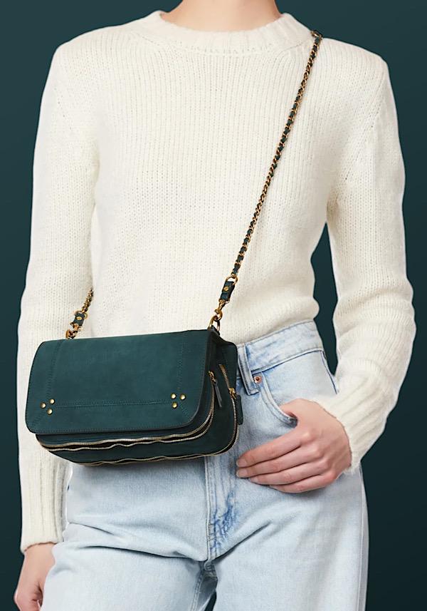 Rose & Lini JÉRÔME DREYFUSS “BOBI” IMPRIMÈ CROCO CANARD BAG Esporta salva
