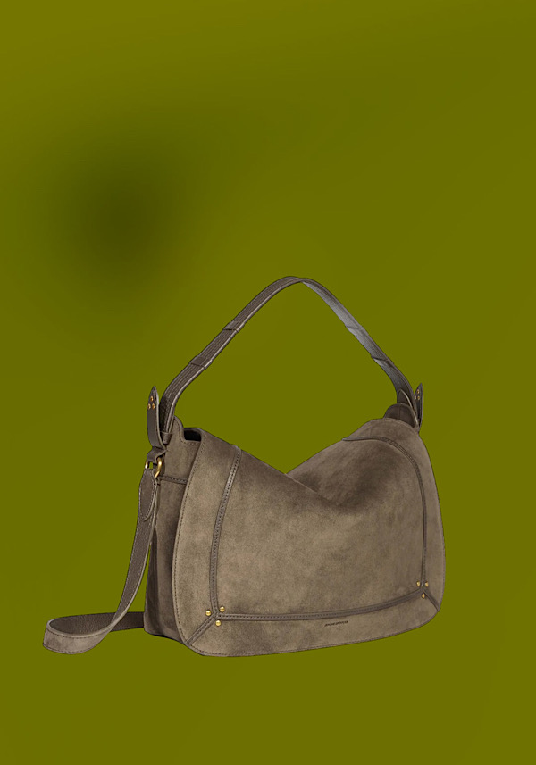 Rose & Lini JÉRÔME DREYFUSS “PEPITO L” SAVANE SUEDE LEATHER BAG Italia