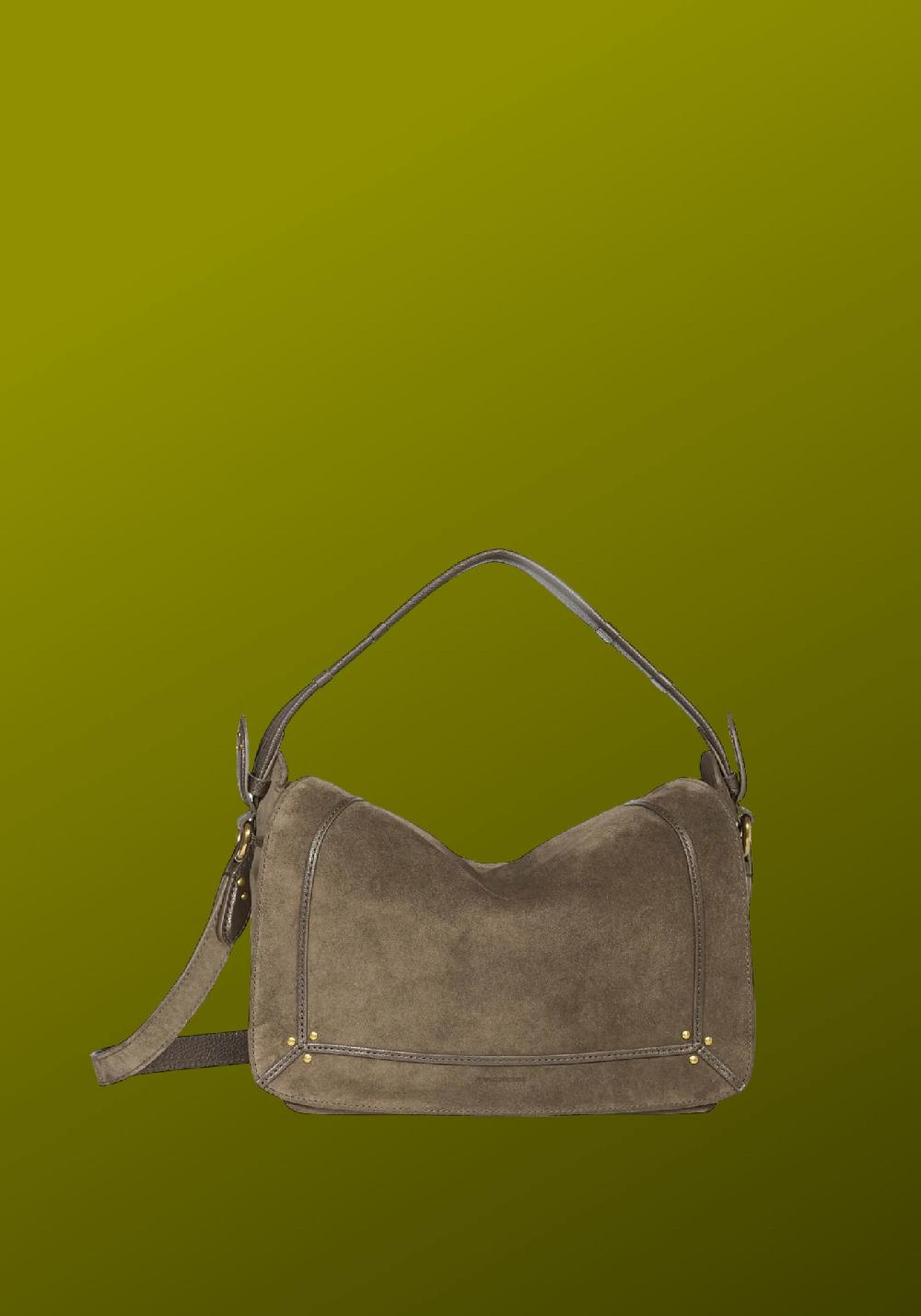 Rose & Lini JÉRÔME DREYFUSS “PEPITO M” SAVANE SUEDE LEATHER BAG In Linea