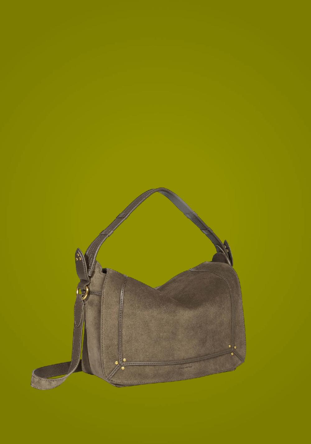 Rose & Lini JÉRÔME DREYFUSS “PEPITO M” SAVANE SUEDE LEATHER BAG In Linea
