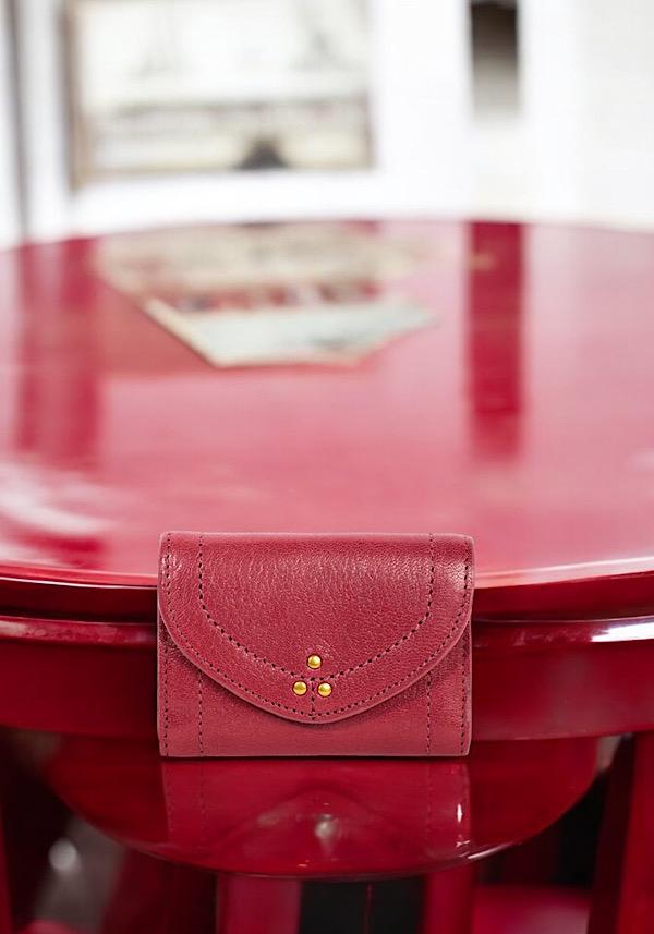 Rose & Lini JÉRÔME DREYFUSS “HELMUT PM” RUBY WALLET Soddisfazione Garantita