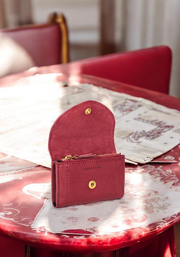 Rose & Lini JÉRÔME DREYFUSS “HELMUT PM” RUBY WALLET Soddisfazione Garantita