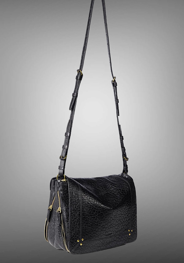 Rose & Lini JÉRÔME DREYFUSS “IGOR” BUBBLE BLACK LEATHER BAG Negozi Online