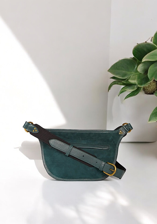 Rose & Lini JÉRÔME DREYFUSS “STAN BANANE” IMPRIMÈ CROCO CANARD BAG Prezzo Ridotto
