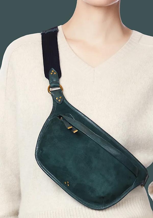 Rose & Lini JÉRÔME DREYFUSS “STAN BANANE” IMPRIMÈ CROCO CANARD BAG Prezzo Ridotto