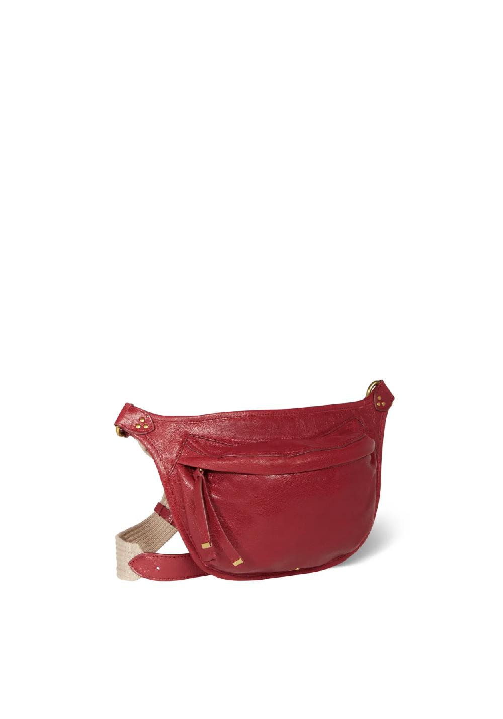 Rose & Lini JÉRÔME DREYFUSS “STAN BANANE” RUBY LEATHER BAG Negozio online di fabbrica
