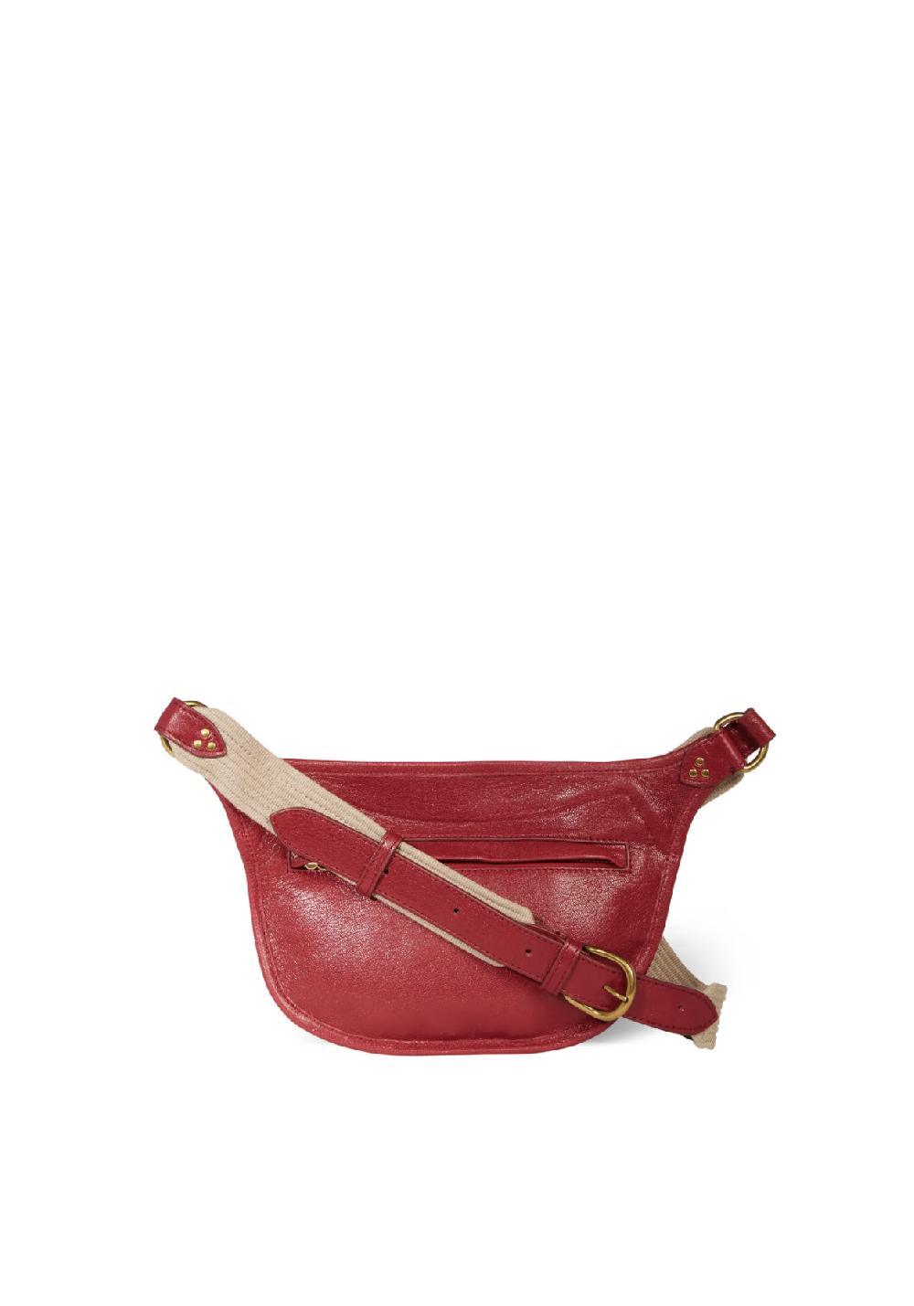 Rose & Lini JÉRÔME DREYFUSS “STAN BANANE” RUBY LEATHER BAG Negozio online di fabbrica