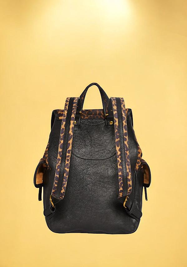 Rose & Lini JÉRÔME DREYFUSS “STAN” LEOPARD SUEDE LEATHER BACKPACK Offerta speciale