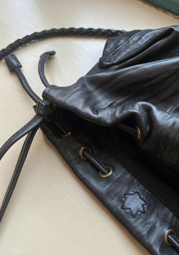 Rose & Lini EN SHALLA LAMB LEATHER “BAG 45L16L” BLACK Shopping online