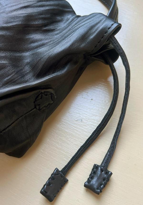 Rose & Lini EN SHALLA LAMB LEATHER “BAG 45L16L” BLACK Shopping online