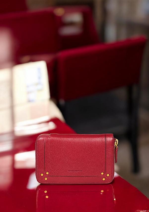 Rose & Lini JÉRÔME DREYFUSS “JULIEN” RUBY WALLET Offerta Anniversario