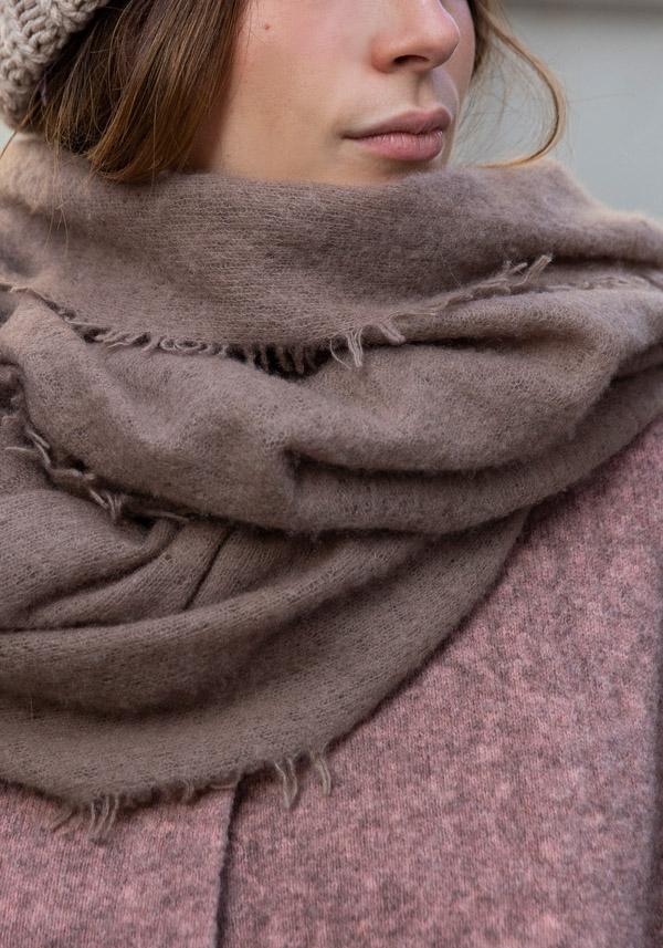 Rose & Lini MIRROR IN THE SKY CASHMERE “OPEN KNITTED” EPIDERMIS SCARF Fino Al -60%