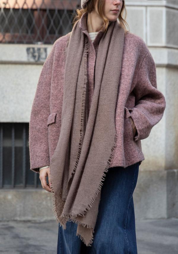 Rose & Lini MIRROR IN THE SKY CASHMERE “OPEN KNITTED” EPIDERMIS SCARF Fino Al -60%