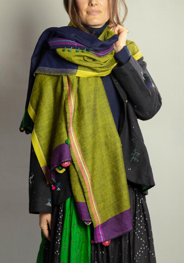 Rose & Lini INJIRI CASHMERE “SCARF 125” KAKI Economico