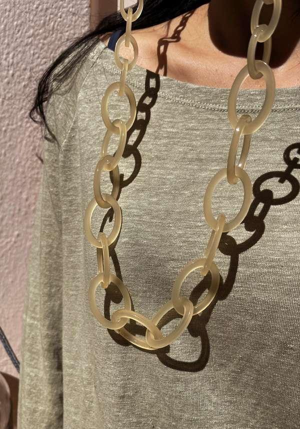 Rose & Lini ORRIS LONDON “CHAIN CONVERTIBLE” APRICOT GLASSES CHAIN Saldi