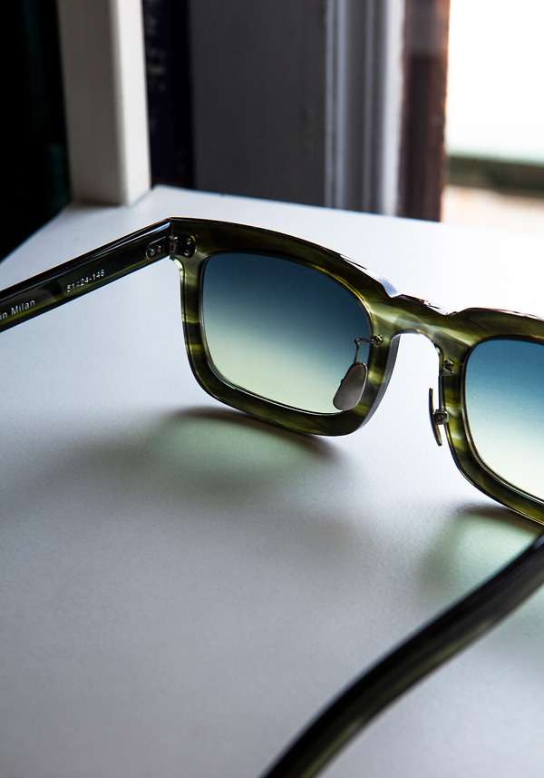 Rose & Lini DELIRIOUS “MAHARAJA” #3 GREEN SUNGLASSES Negozio